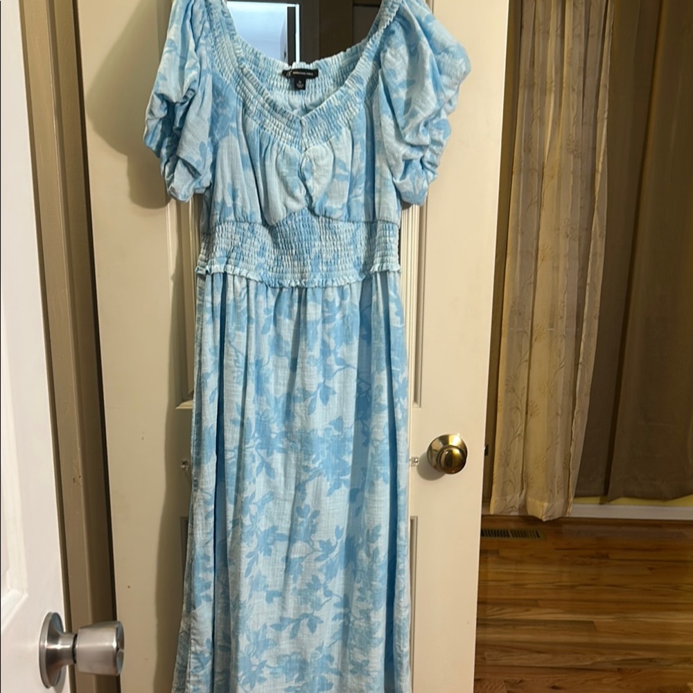 INC Blue Floral Maxi Dress cotton inc brand  new comfortable classy elegant